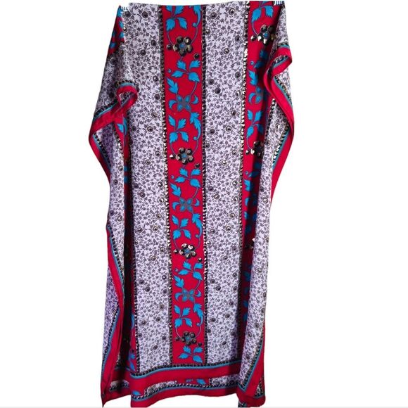 Vakko Silk Long Scarf - Picture 2 of 4